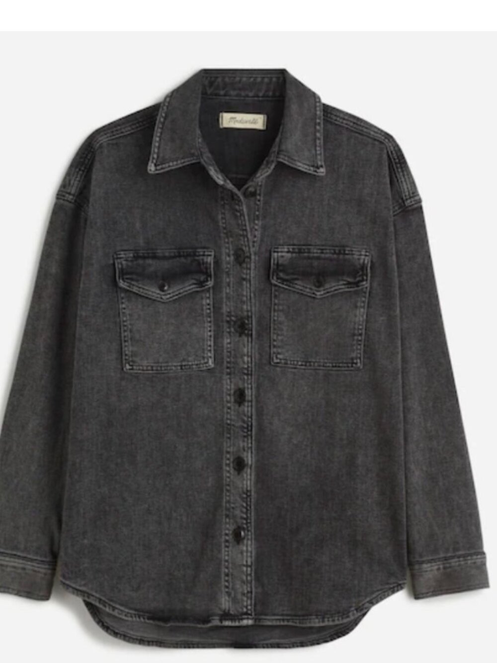 MADEWELL Denim Long-Sleeve Button-Up Small - Picture 4 of 9